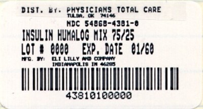 Package Carton – Humalog Mix75/25 10 mL Vial 1ct (Package Label)
